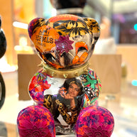 NAOR - 30cm Collage, H Tribute Bear, Gold Collar