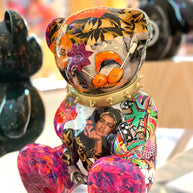 NAOR - 30cm Collage, H Tribute Bear, Gold Collar