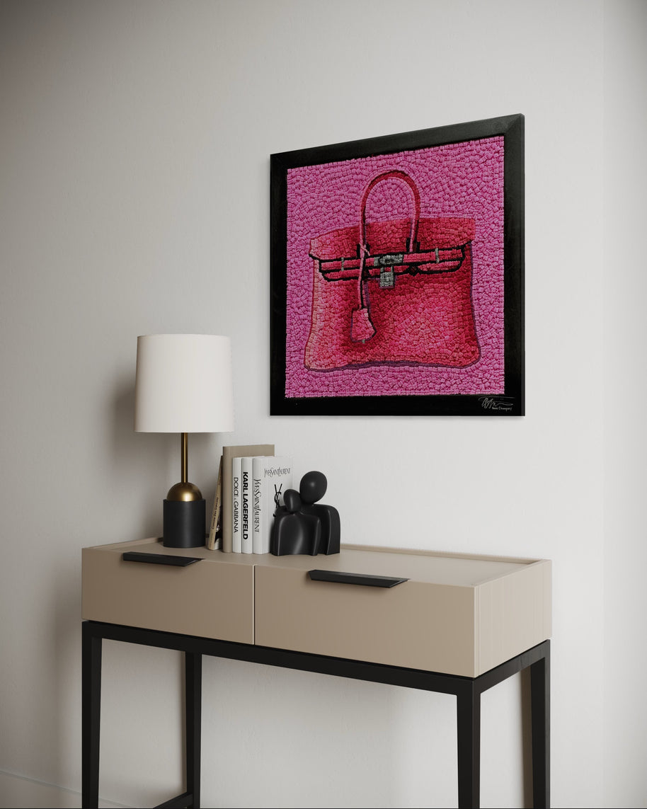 KEVIN CHAMPENY - H Tribute Mosaic, Pink