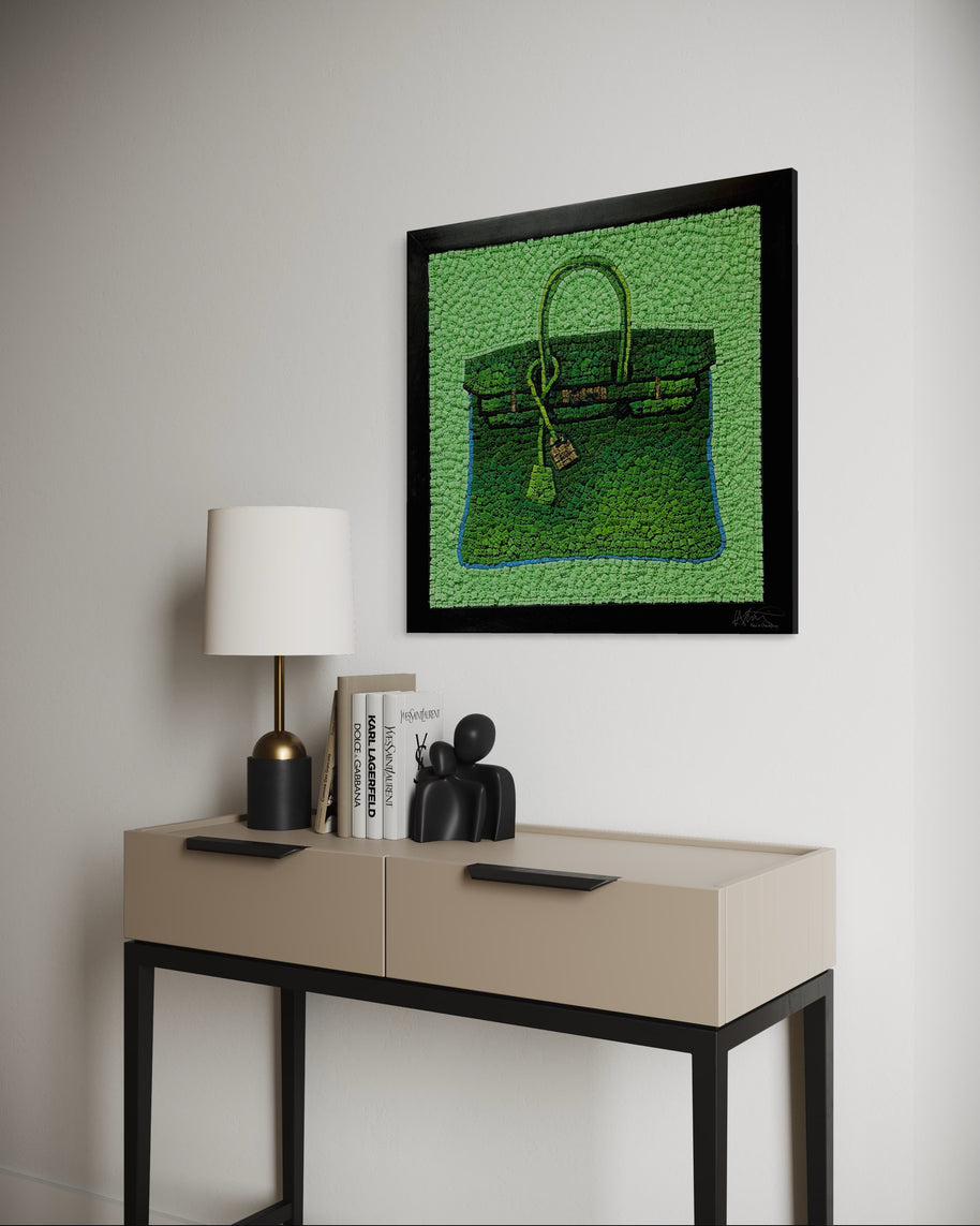 KEVIN CHAMPENY - H Tribute Mosaic, Green