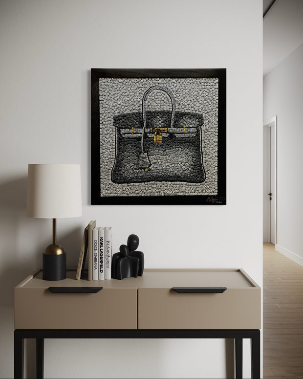 KEVIN CHAMPENY - H Tribute Mosaic, Grey
