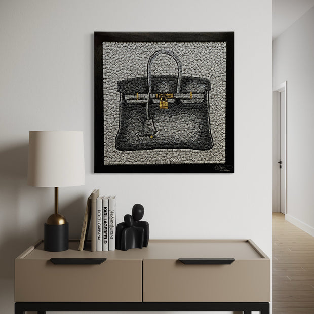 KEVIN CHAMPENY - H Tribute Mosaic, Grey