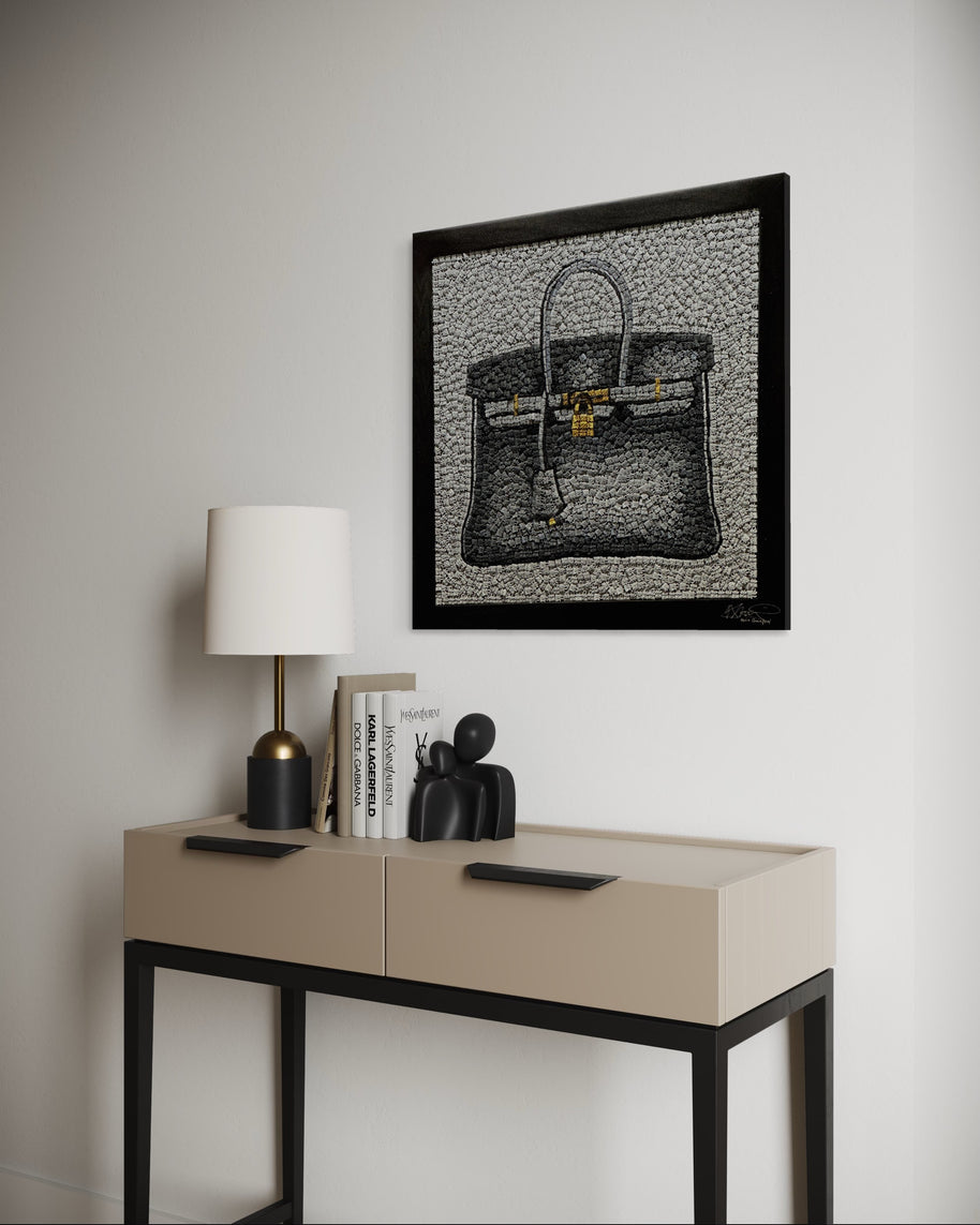 KEVIN CHAMPENY - H Tribute Mosaic, Grey
