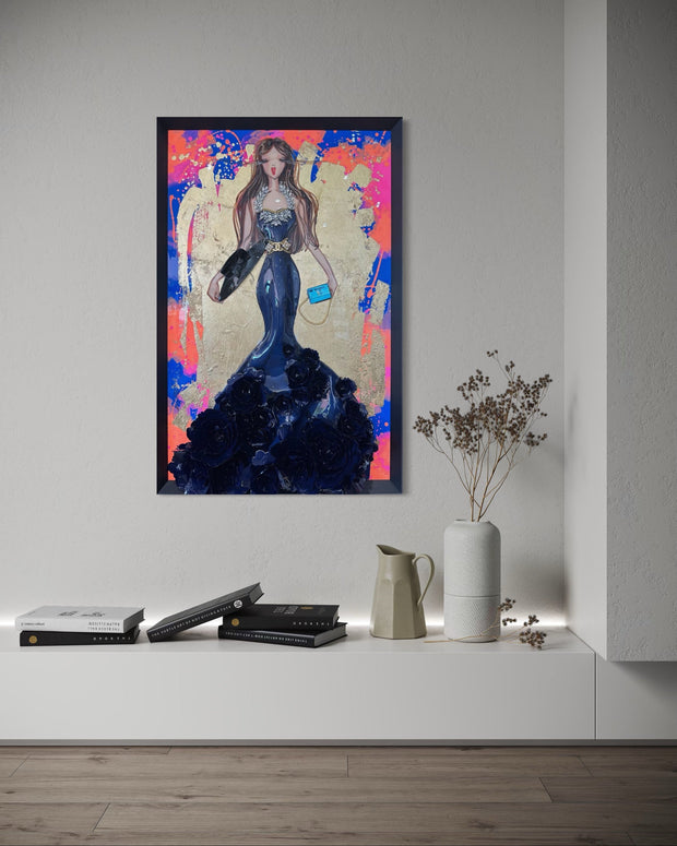 RACHEL B - Medium doll #40, LV Tribute - Diva Blue