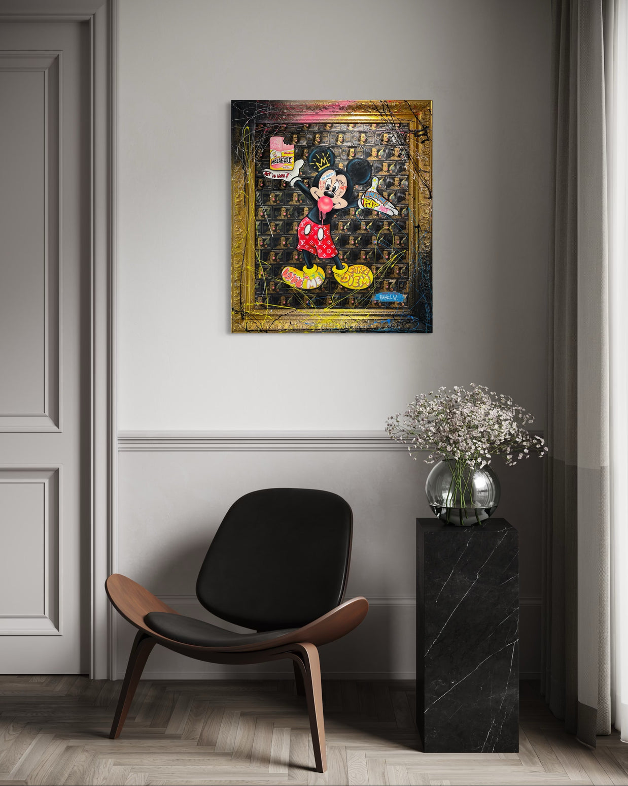 RAKEL WAJNBERG -Mickey Painting “Art is Life”