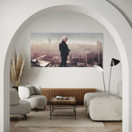SIMON P - Portrait of Karl Lagerfeld, The Starrett Lehigh Building offices 2006 NYC