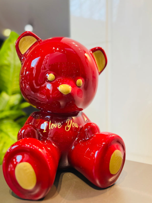 ARDOR - Small Bear, Burgundy I Love You Design