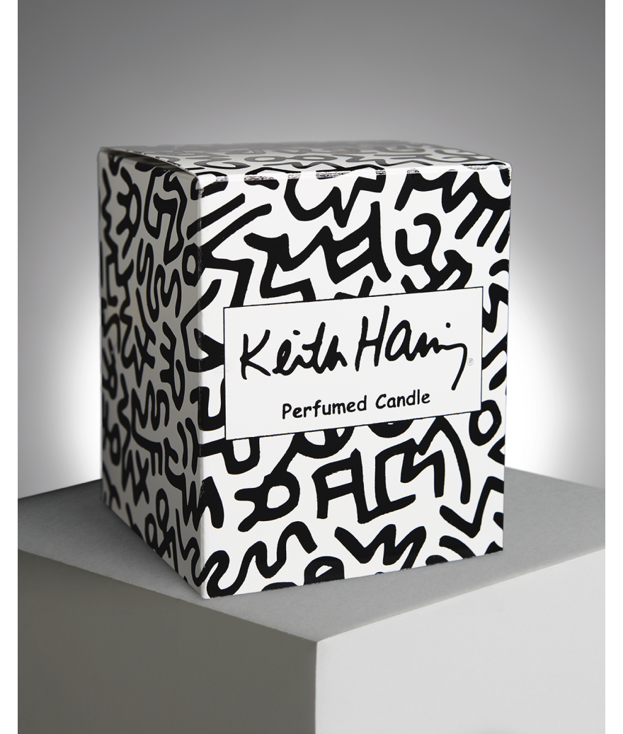 LIGNE BLANCHE - Keith Haring Red Running Heart Candle