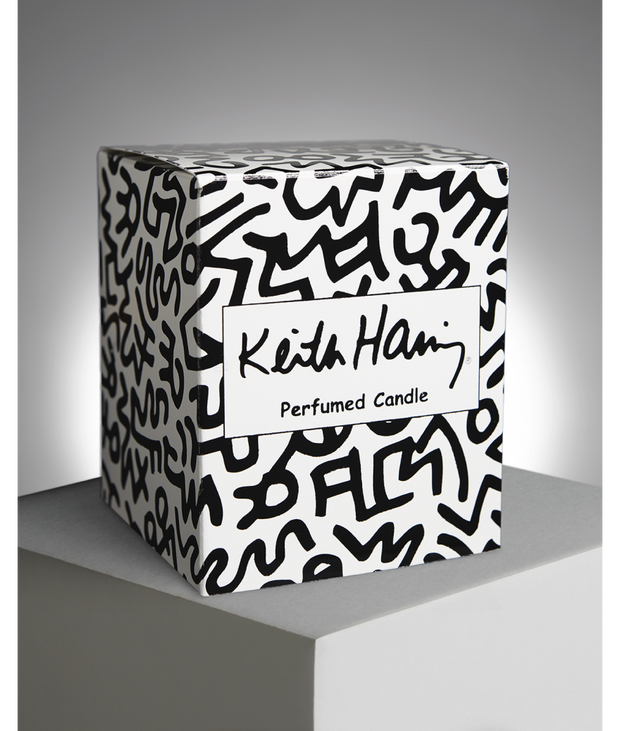 LIGNE BLANCHE - Keith Haring Red Running Heart Candle