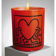 LIGNE BLANCHE - Keith Haring Red Running Heart Candle
