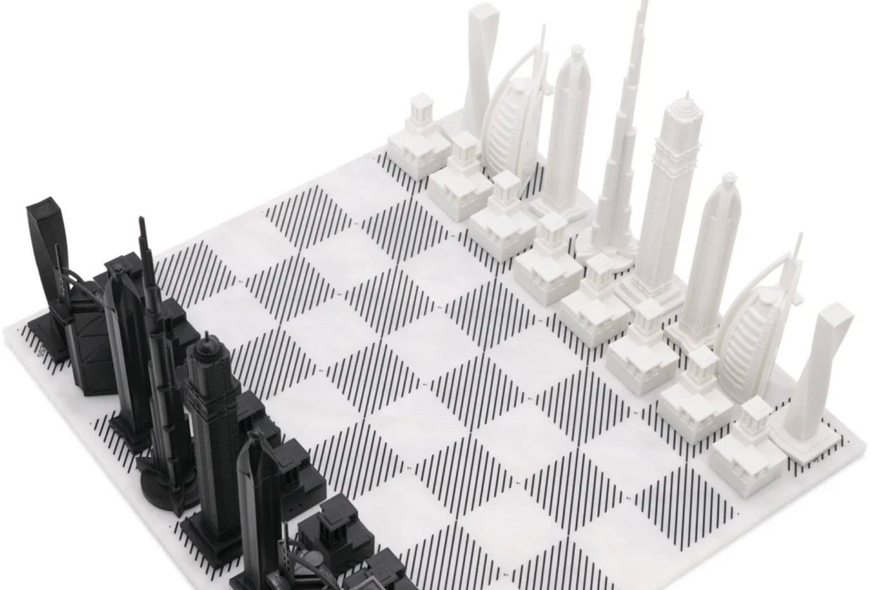 CITY CHESS - Acrylic Dubai Edition - Marble Board