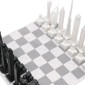 CITY CHESS - Acrylic Dubai Edition - Marble Board