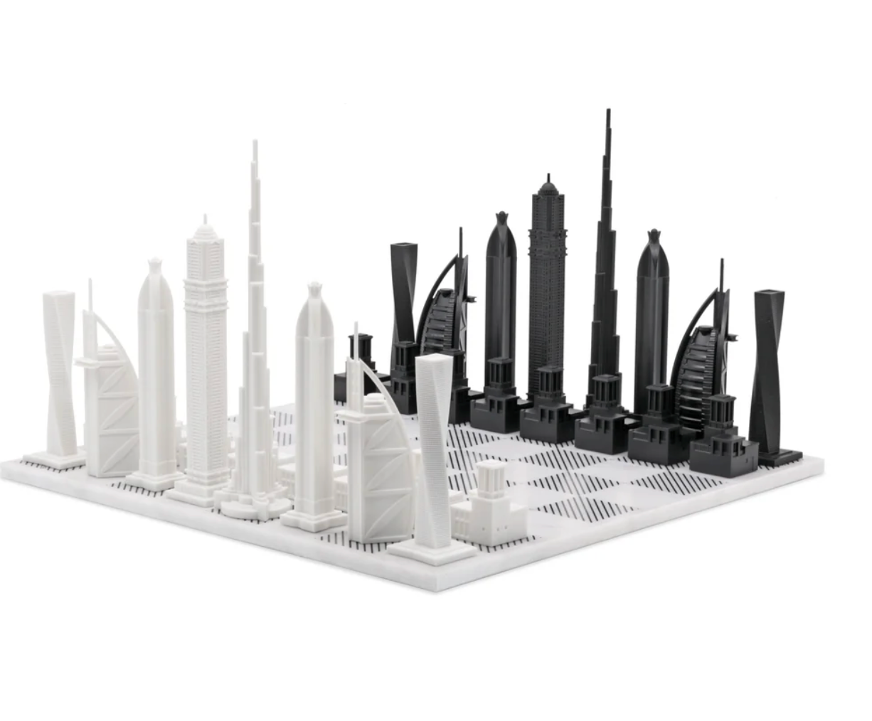 CITY CHESS - Acrylic Dubai Edition - Marble Board