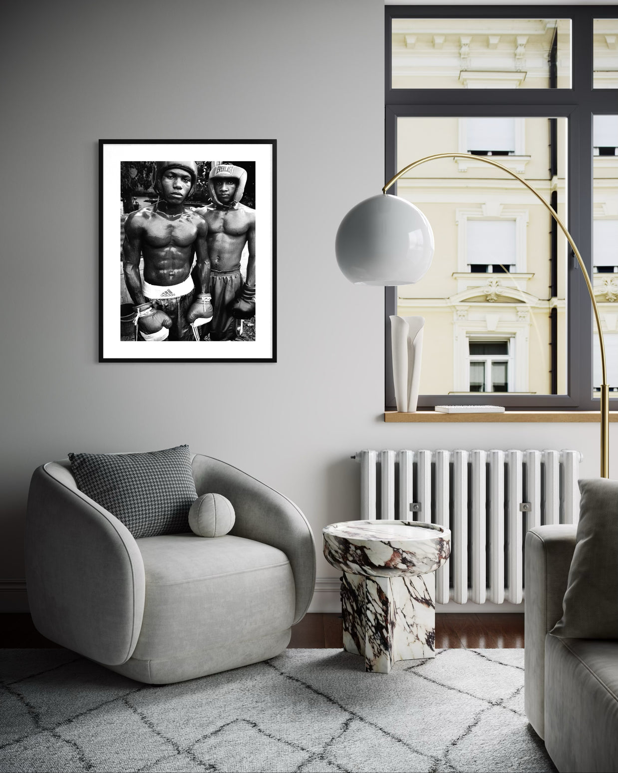 THIERRY LE GOUES - Havana Boxing Club, "2 boxers posing"