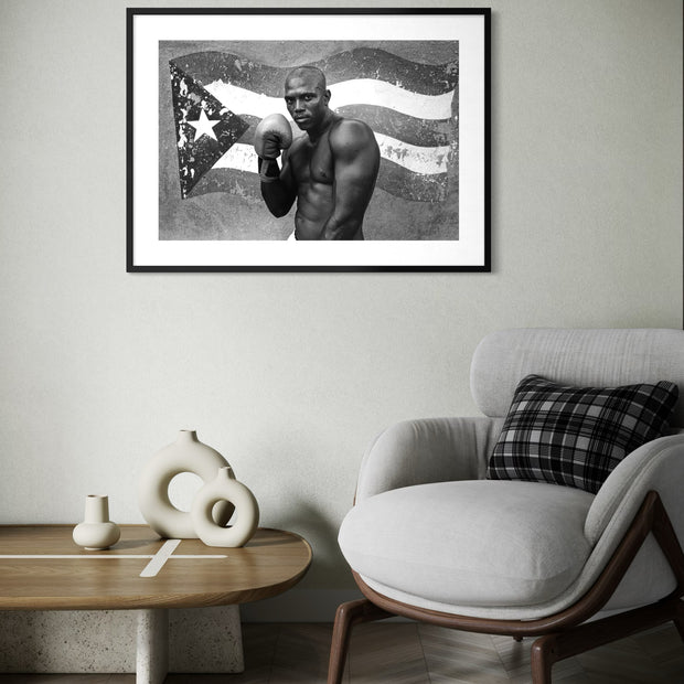 THIERRY LE GOUES - Havana Boxing Club "Boxer with Cuba Flag"