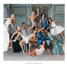 MICHEL COMPTE - The Queens, Supermodels in Versace, Vogue Italy