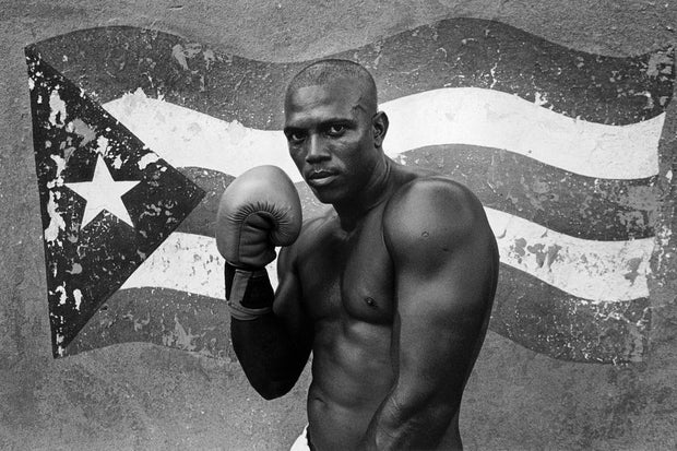 THIERRY LE GOUES - Havana Boxing Club "Boxer with Cuba Flag"