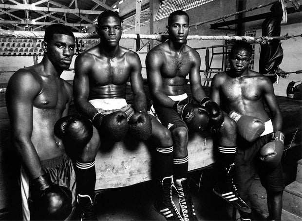 THIERRY LE GOUES - Havana Boxing Club, "4 Boxers sitting on the ring"