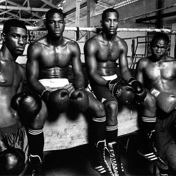 THIERRY LE GOUES - Havana Boxing Club, "4 Boxers sitting on the ring"