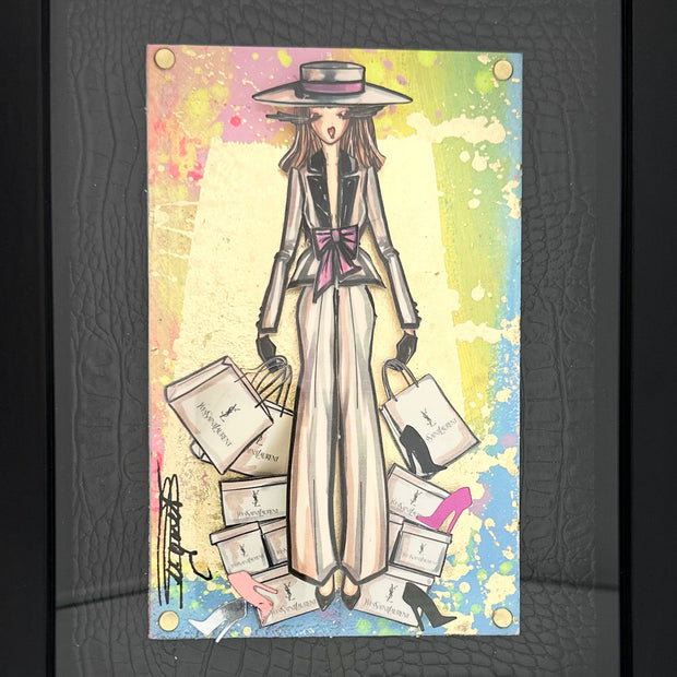 RACHEL BERGERET- XS Paper Doll #30, YSL Tribute