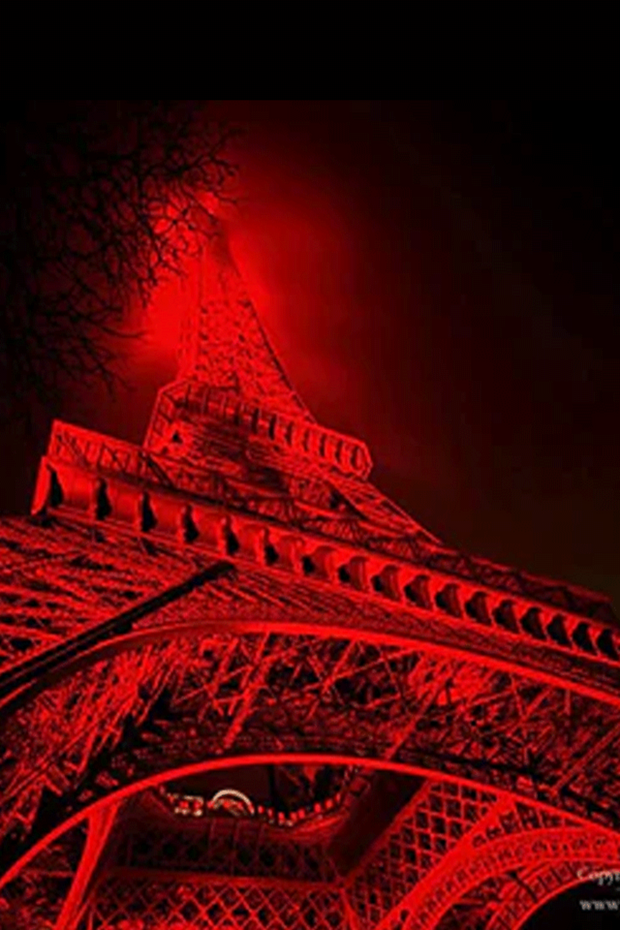 WINNIE DENKER - Red Tour Eiffel Paris