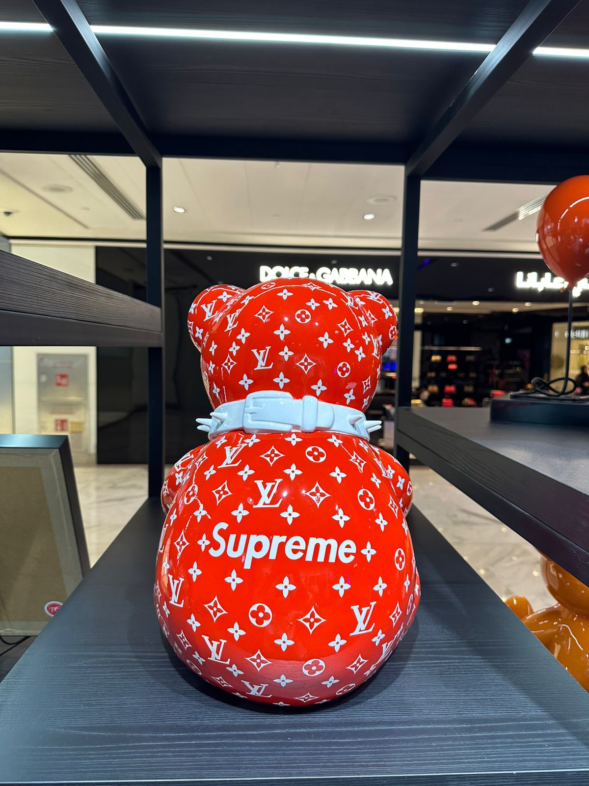 ARTNAOR - 30cm SUP & LV Tribute, Red with collar Teddy