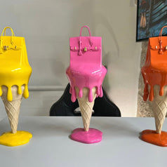 JULIE JALER - Melted Bag on Ice Cream, Pink