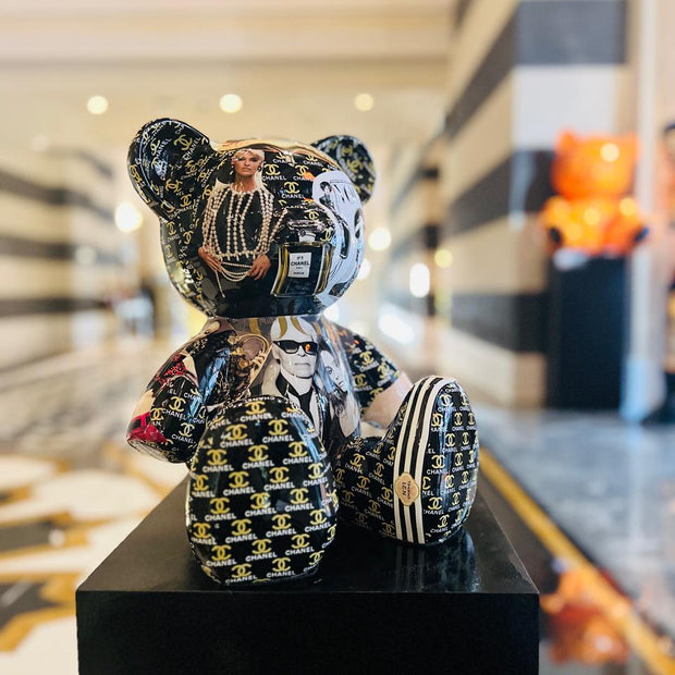 ARTNAOR - 30cm Collage, CH Vogue Tribute Teddy, No Collar