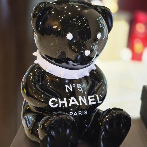 ARTNAOR - 30cm CH Tribute black, White Collar Bear