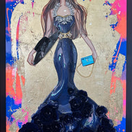 RACHEL B - Medium doll #40, LV Tribute - Diva Blue