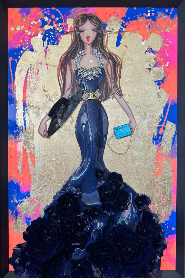RACHEL B - Medium doll #40, LV Tribute - Diva Blue