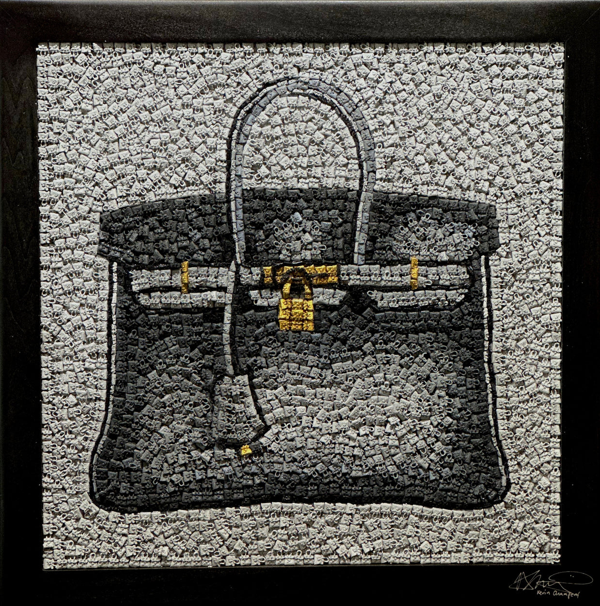 KEVIN CHAMPENY - Birkin Tribute Mosaic, Grey