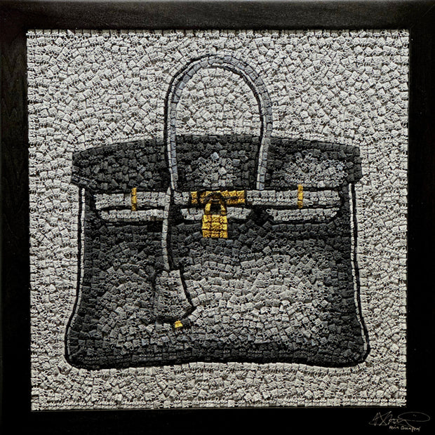 KEVIN CHAMPENY - H Tribute Mosaic, Grey