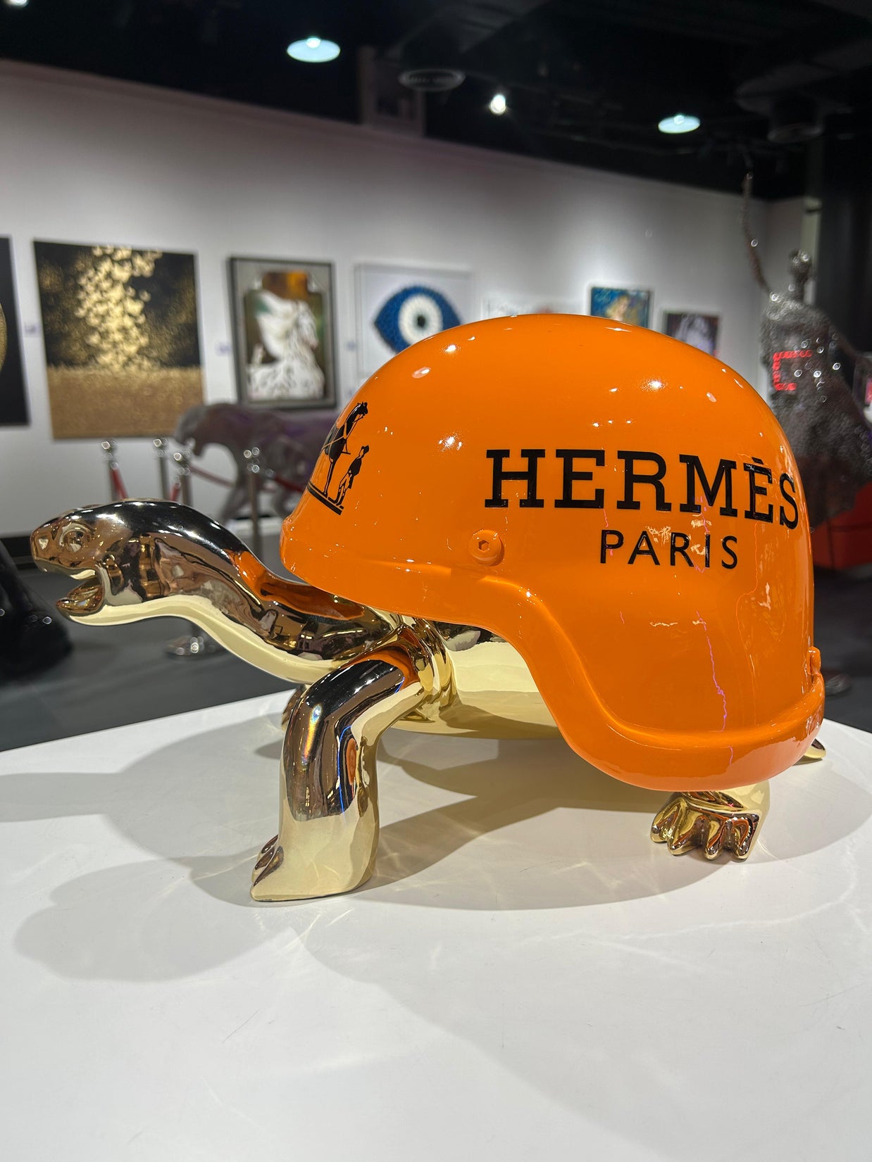 ARTNAOR - 65cm H Tribute, Chromed Turtle