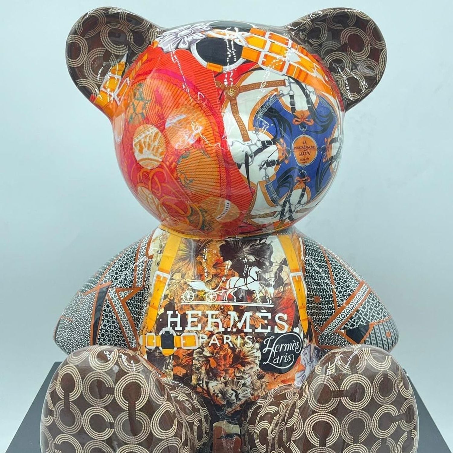 NAOR - 35cm Collage, H Tribute Teddy, No collar3