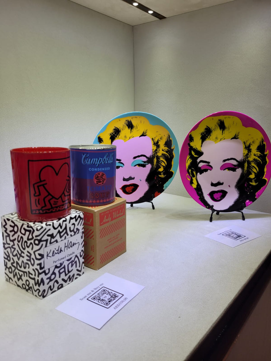 LIGNE BLANCHE - Keith Haring Red Running Heart Candle