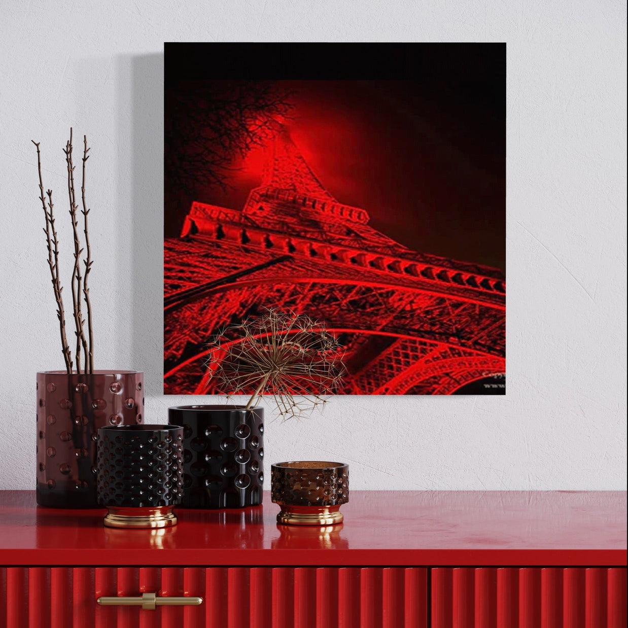 WINNIE DENKER - Red Tour Eiffel Paris