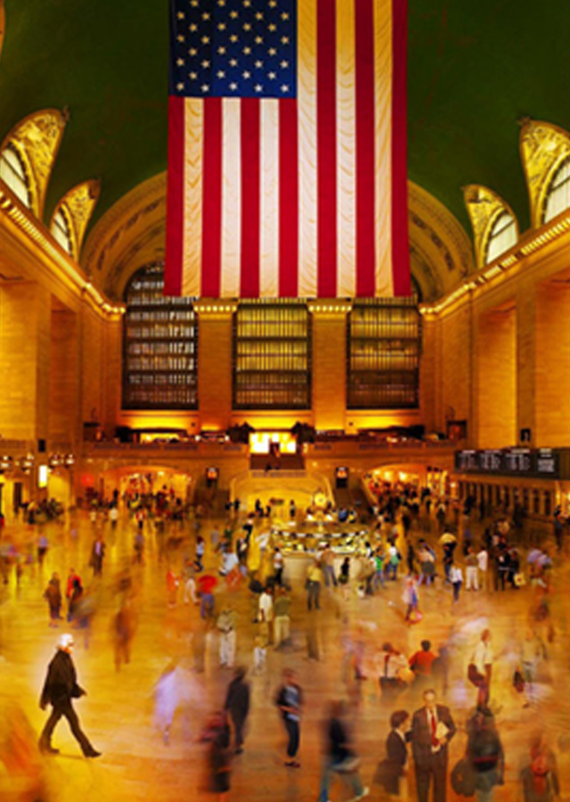SIMON P - Lagerfeld at Grand Central NYC, Editorial for Harper Bazaar 2006