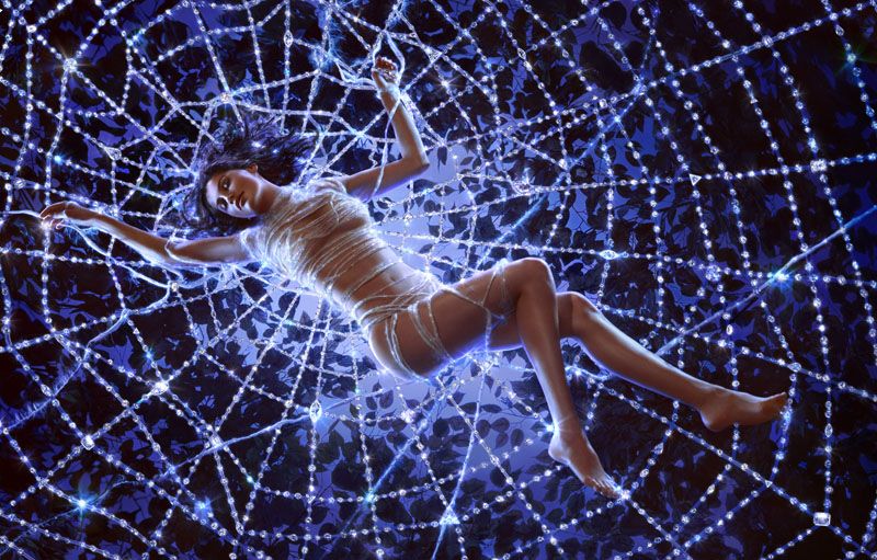 MARKUS KLINKO - Laetitia Casta, The Web, NYC 2000